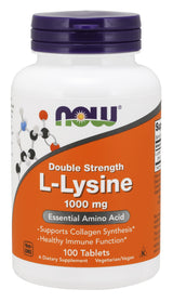 Now Foods L-Lysine 1000 mg Tablets, 100 ct