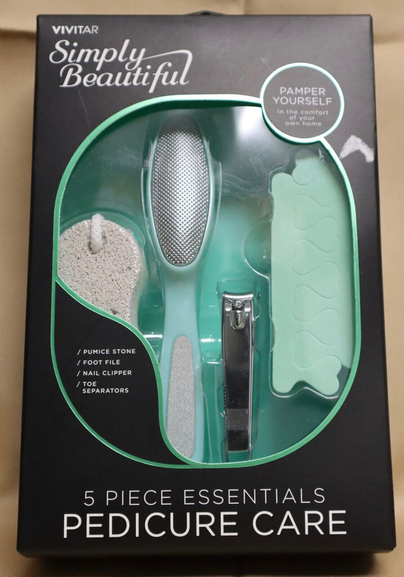 Vivitar Simply Beautiful Essentials Pedicure Care Set, 5 Piece