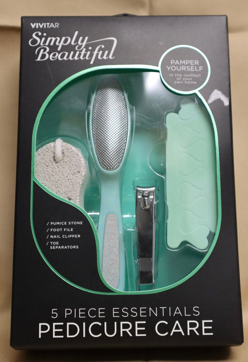 Vivitar Simply Beautiful Essentials Pedicure Care Set, 5 Piece