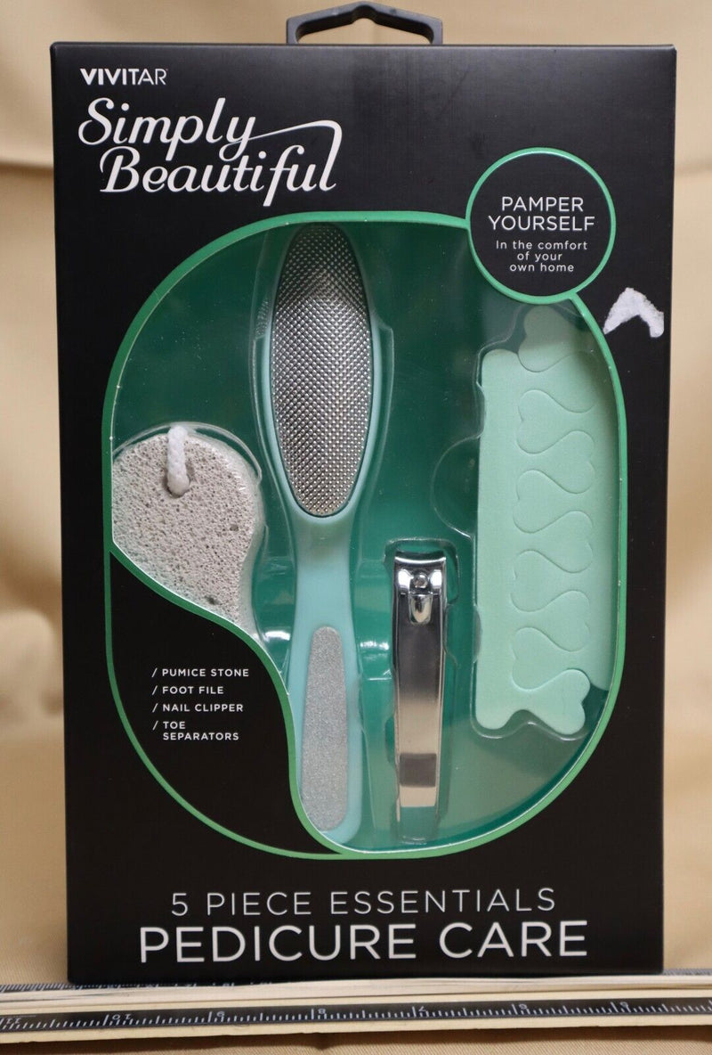 Vivitar Simply Beautiful Essentials Pedicure Care Set, 5 Piece