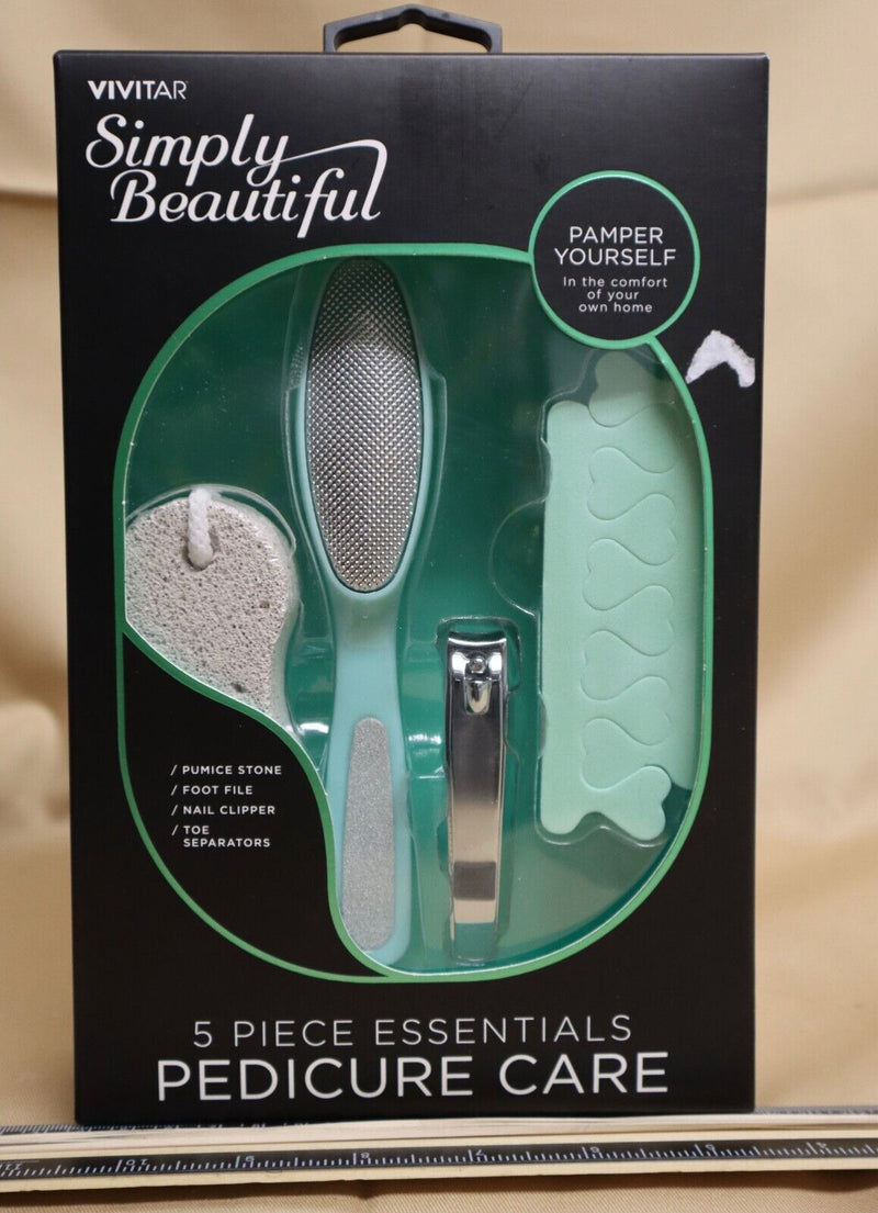 Vivitar Simply Beautiful Essentials Pedicure Care Set, 5 Piece