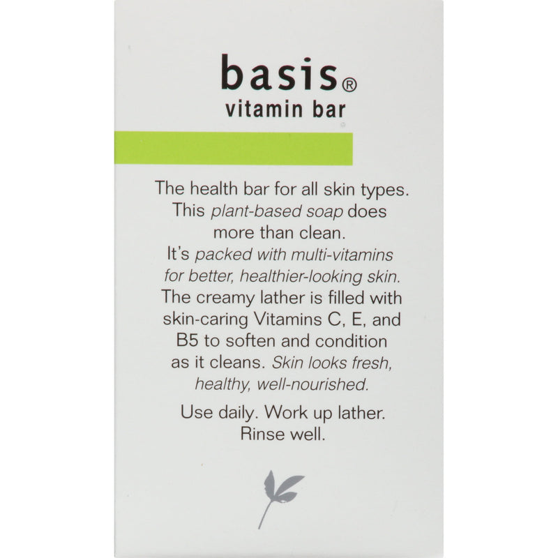 Basis Vitamin Soap Bar Cleanse + Softens 4oz