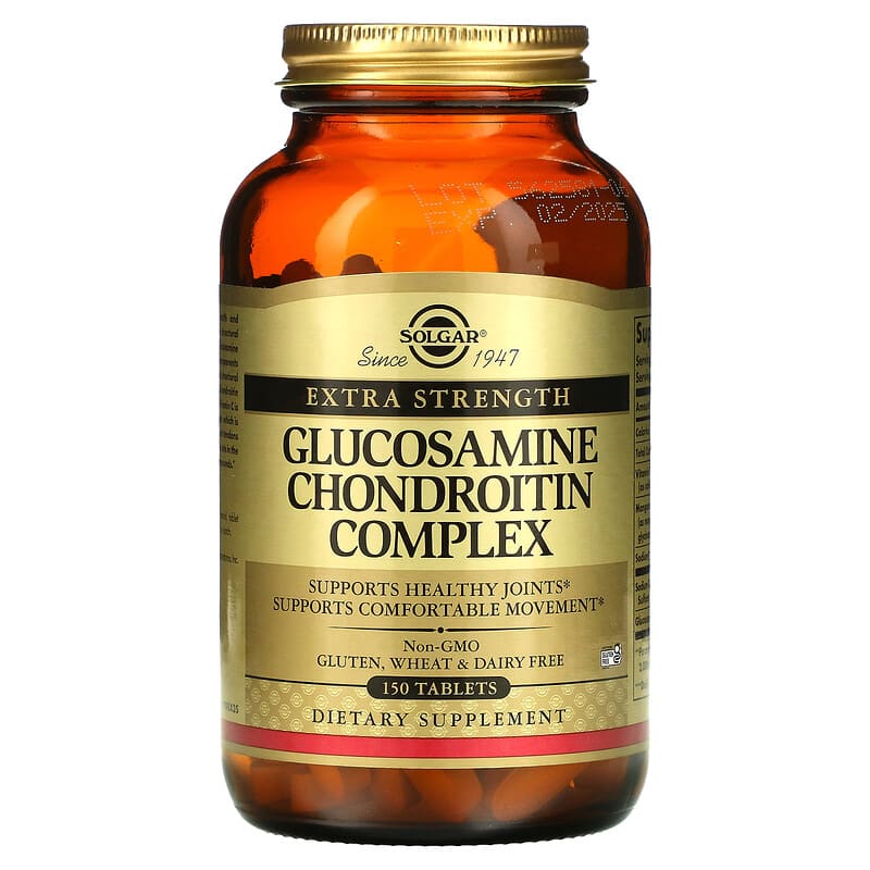 Solgar Extra Strength Glucosamine Chondroitin Complex Tablets 150ct