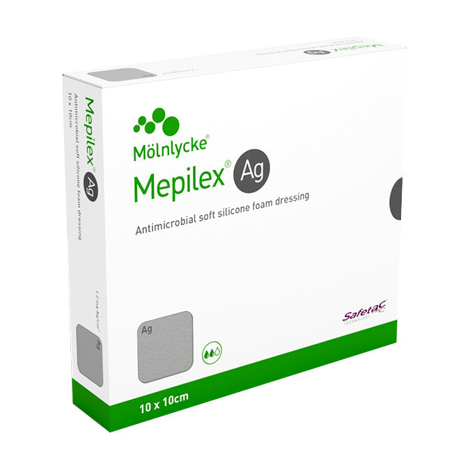 Mepilex AG Silicone Foam Dressing With Silver 4 Mepilex AG Silicone Foam Dressing With Silver 4