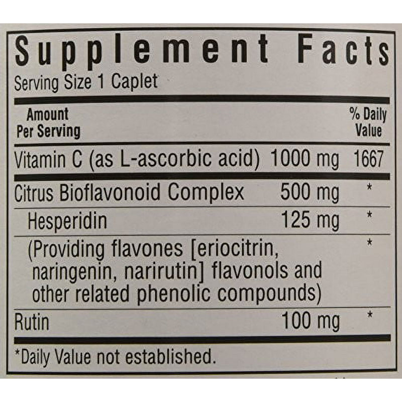 Bluebonnet C-1000mg & Bioflavonoids Caplets 90ct
