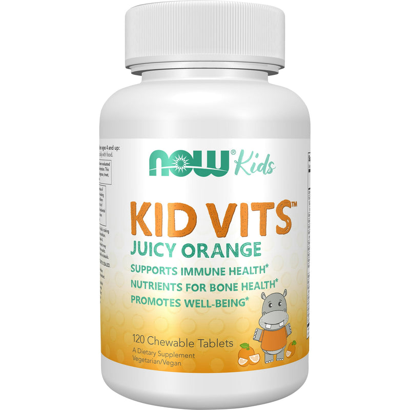 Now Kid Vits 120 Chewables Tablets Juicy Orange
