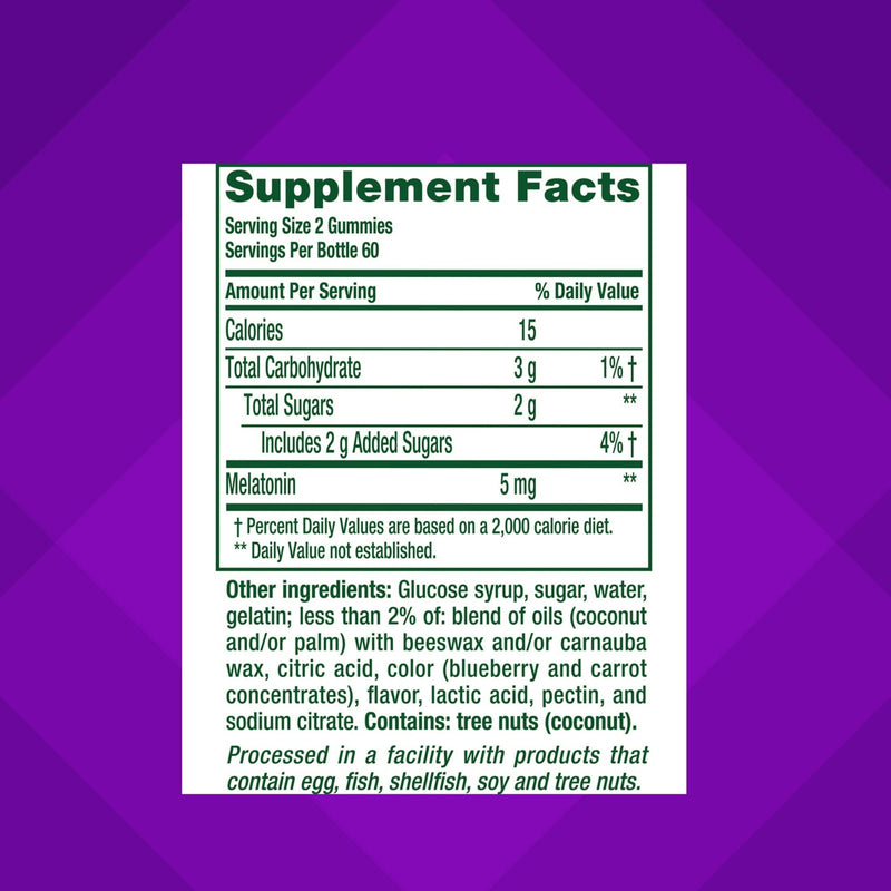 VitaFusion Melatonin Gummies 5 mg 120 ct
