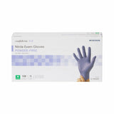 McKesson #14-6N34EC Nitrile Exam Gloves  Powder-Free  Medium  Box of 100 Gloves