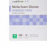McKesson #14-6N34EC Nitrile Exam Gloves  Powder-Free  Medium  Box of 100 Gloves
