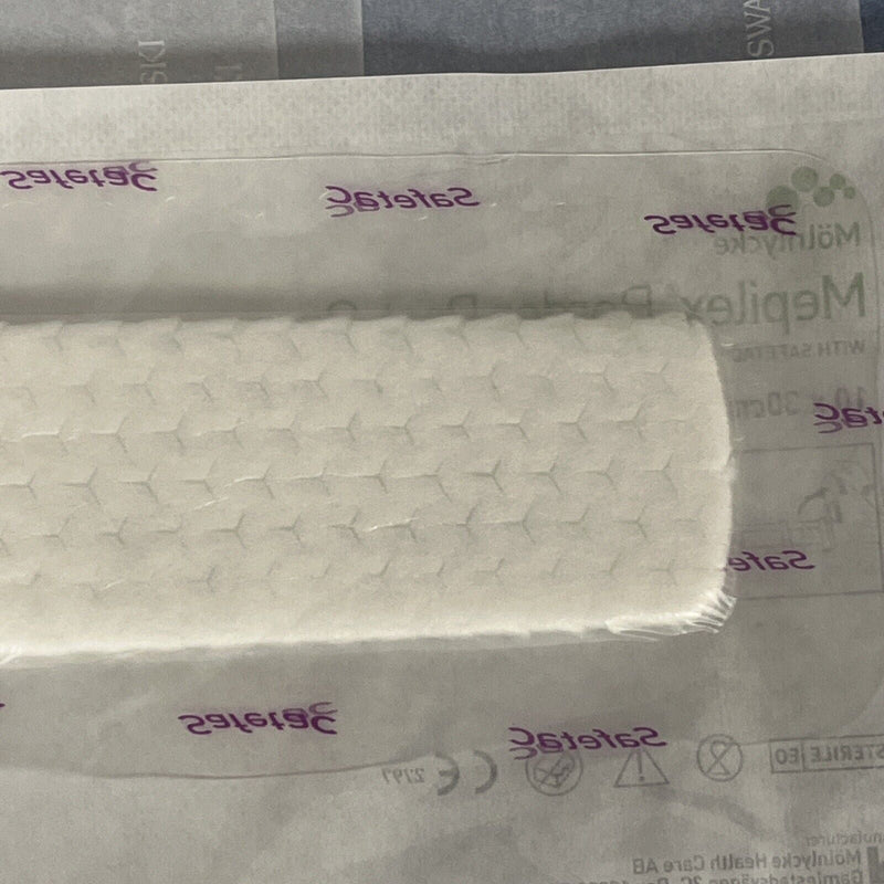 Molnlycke 496605 Mepilex Border Post-Op Silicone Dressing, 4" X 12" - 1 ct