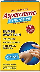Crema de alivio del dolor aspercrema con lidocaína 2.7 oz
