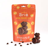 Bria bocadillos galletas de quinua infladas | Cookies kosher | Bocadillos saludables y deliciosos todas las 3.5 onzas naturales (chocolate negro para niños