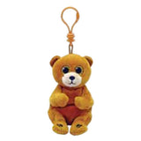 Ty Duncan the Bear Clip Plush Keychain, 4 Inch