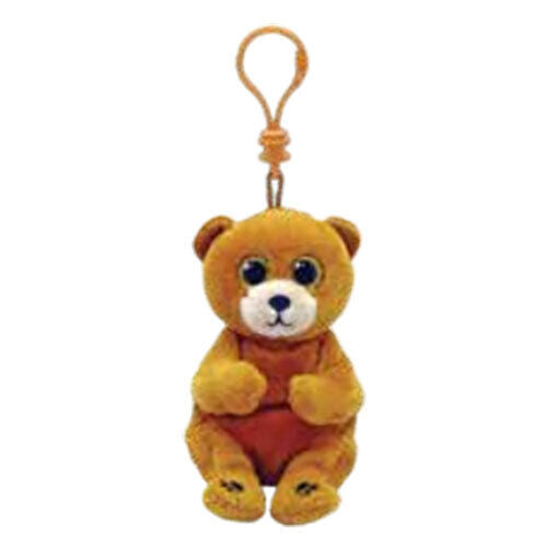 Ty Duncan the Bear Clip Plush Keychain, 4 Inch