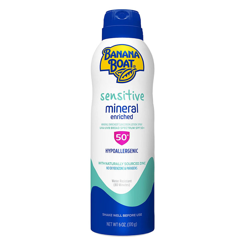 Banana Boat SPF 50+ Simply Protect Sensitive 6 Oz Spray