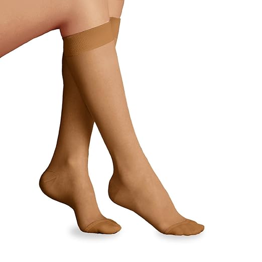 Jobst Ultrasheer Knee High Closed Toe 8-15 Sun Bronze 4.5-6.5