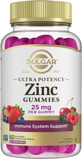 Solgar Zinc 25 mg Gummies 60 ct