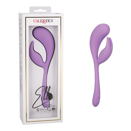Elle Liquid Silicone Dual Flicker - Purple