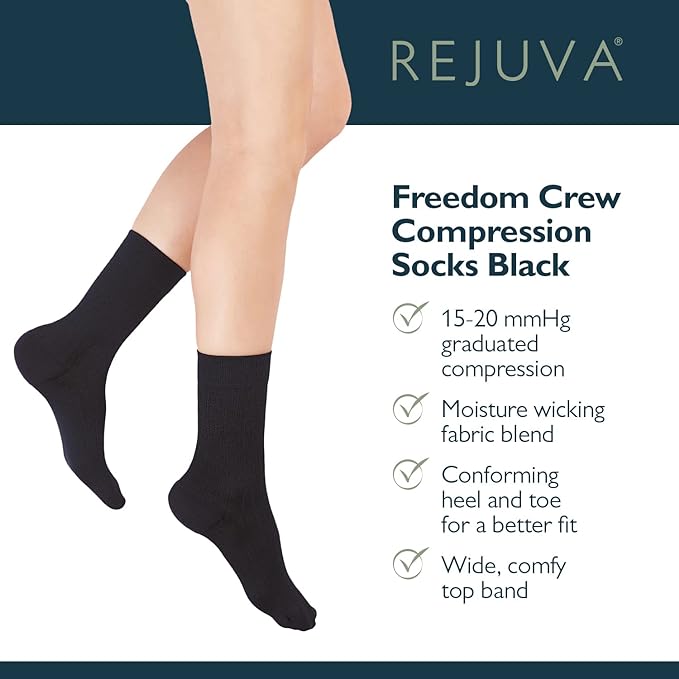 Medi Rejuva Freedom Crew High 15-20 S Negro