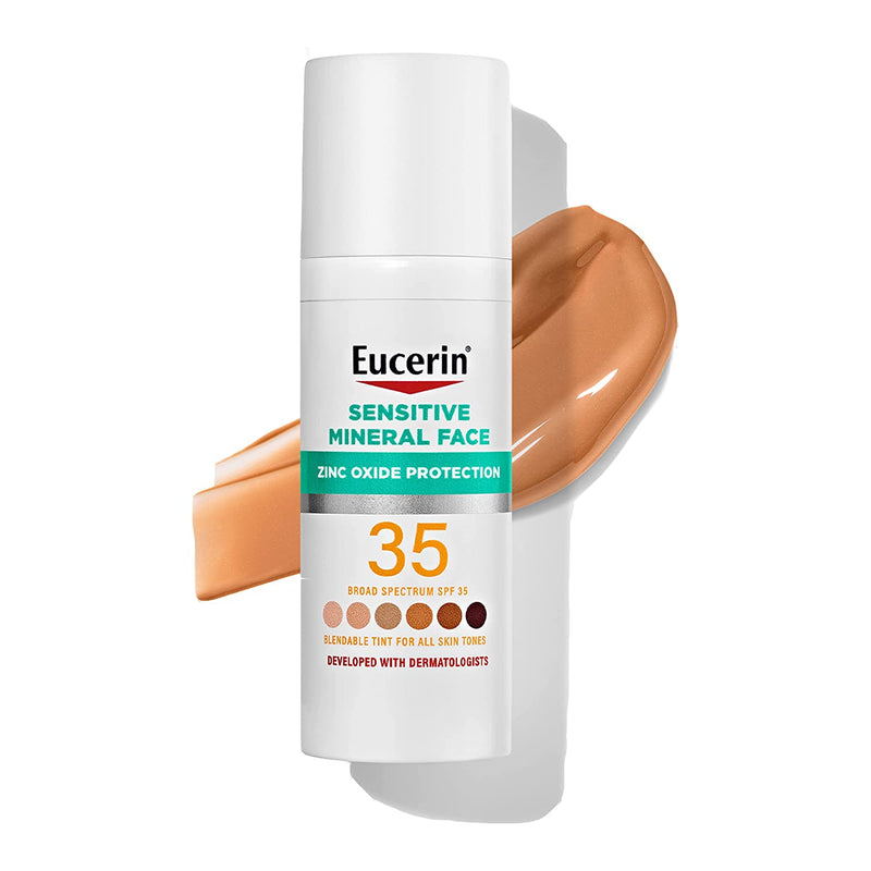 EUCERIN SENSITIVE MINERAL FACE TINTED SPF 35 1.7 Oz