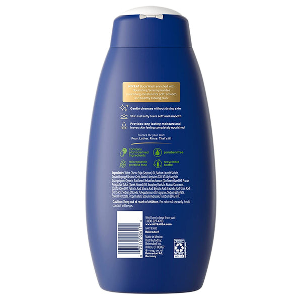 Nivea Body Wash Blossom con suero nutritivo de 20 oz