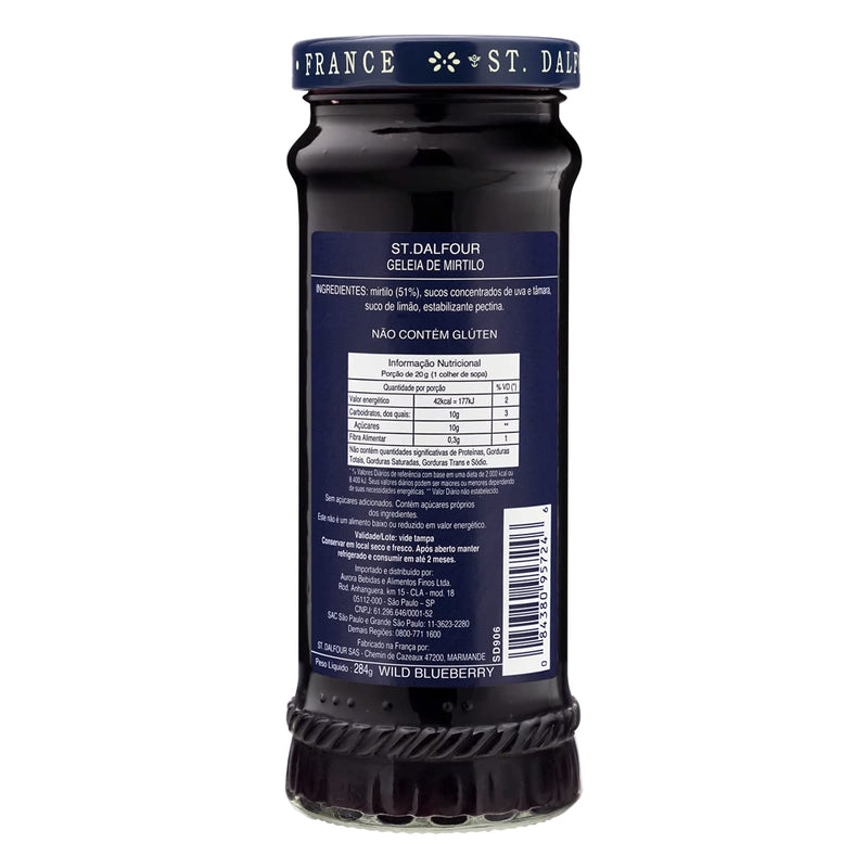 ST. DALFOUR BLUEBERRY FRUIT SPREAD 10 Oz