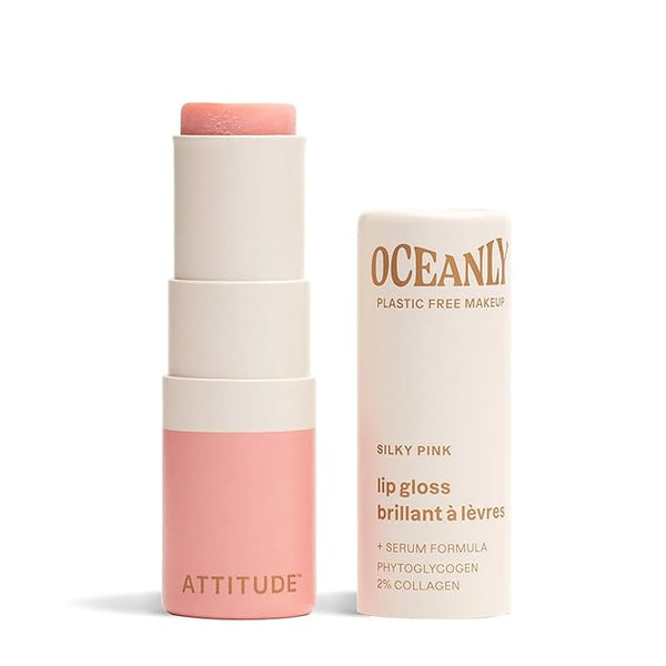 Attitude Oceanly Lip Gloss Silky Pink 0.12oz