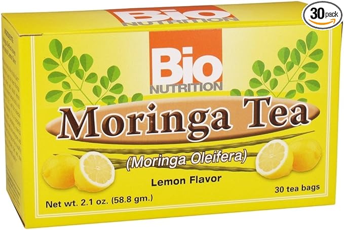 Bio nutrición té moringa con bolsas de limón 30ct