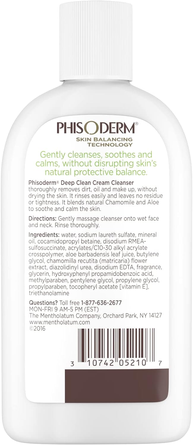 Phisoderm Deep Cleanser Cream 6Oz