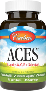 Carlson ACES A C E Plus Selenium Softgels 300CT