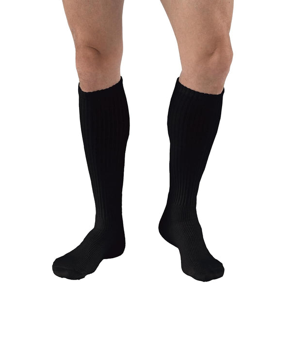 Jobst SensiFoot Diabetic Compression Socks 8-15 MmHg Crew, Closed Toe, Black, XLarge