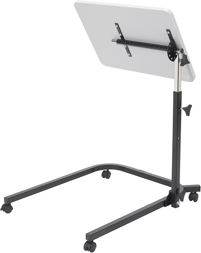Drive Medical Pivot and Tilt Adjustable Overbed Table