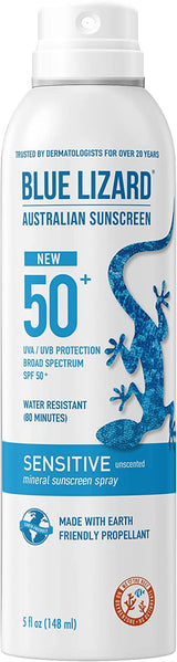 BLUE LIZARD SENSITIVE SPF 50 + 4.5 Oz