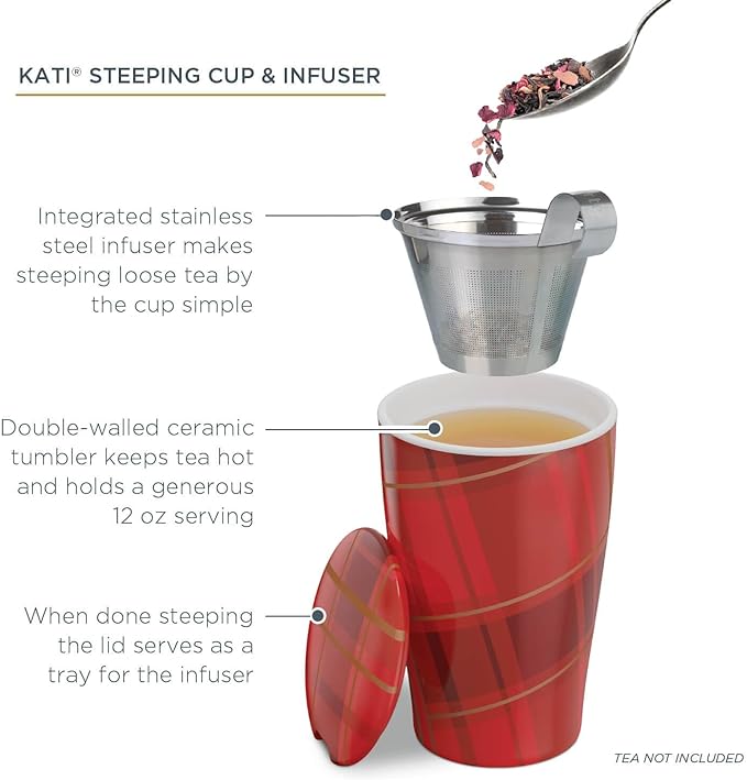 Tea Forte Kati Warming Joy Red Tea Infuser Mug