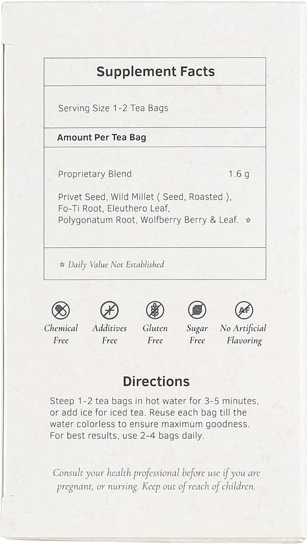 Health King Regeneración de cabello Bolsas de té de hierbas 20