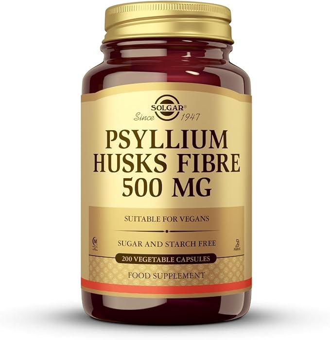 Solgar Psyllium Husks 500mg Vegetable Capsules 200ct