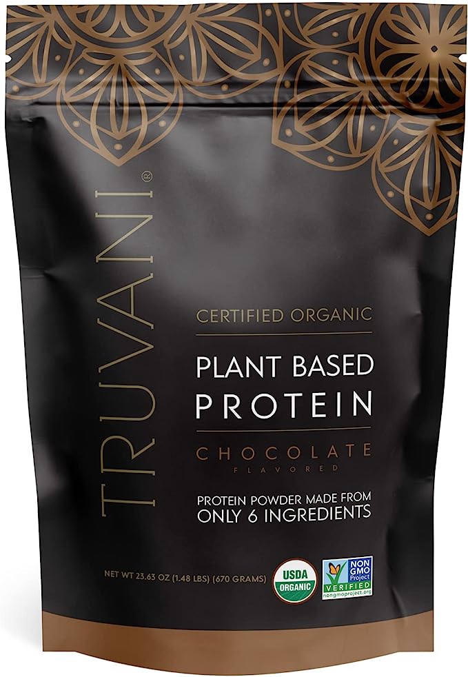 Proteína a base de planta Truvani Chocolate 23.63oz