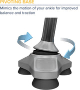 Hurrycane All-Terrain Cane Pivot Base Purple