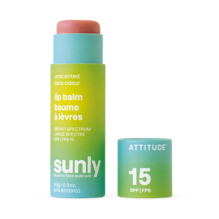 Actitud tintada de bálsamo labial SPF 15 sin perfume 0.3oz