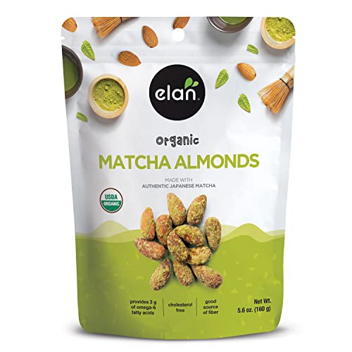 Elan Organic Matcha Almonds 5.6 Oz