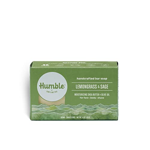 Humble Brands Natural Bar Soap – Lemongrass & Sage, 4 oz