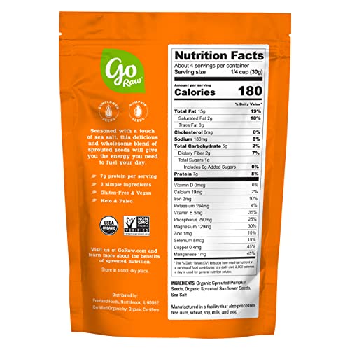 Go Raw Seeds Snack Sea Salt  4oz