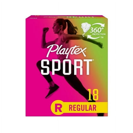 Playtex Sport Regular Unscented Tampons 18ct