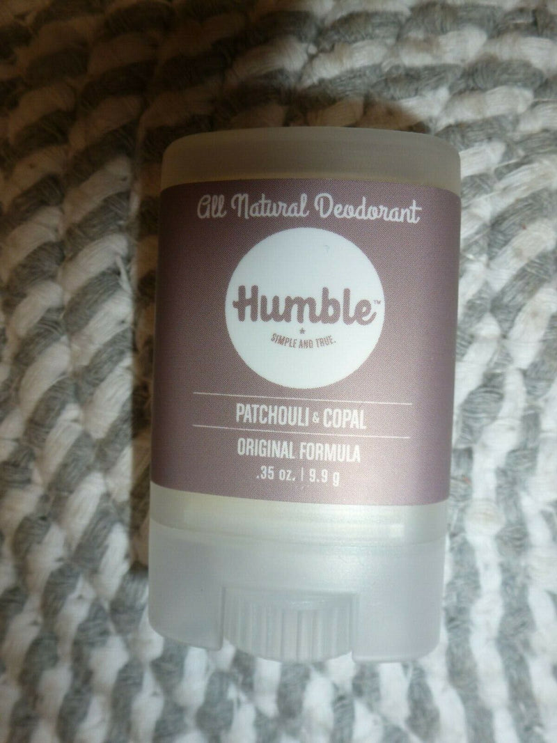 Humble Brands Original Deodorant – Patchouli & Copal, Travel Size, 0.5 oz