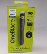 Philips Norelco OneBlade 360 Face Hybrid Electric Trimmer & Shaver, QP2724/70