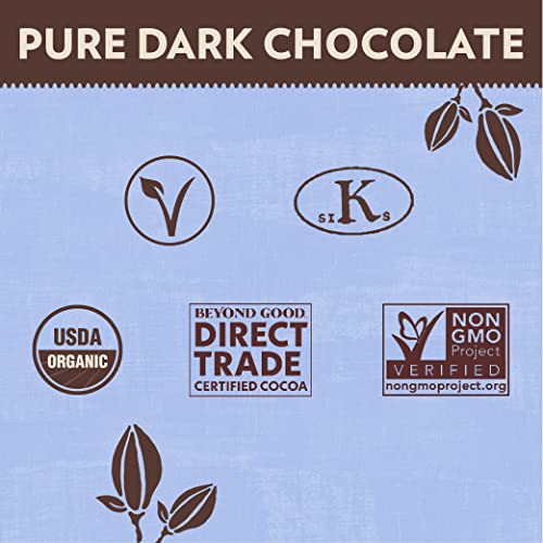Beyond Good Chocolate | 60% Pure Dark Chocolate Melts, 7oz Pack | Gluten Free, USDA Organic, Direct Trade, Vegan, Kosher, Non-GMO | Single Origin Ugan