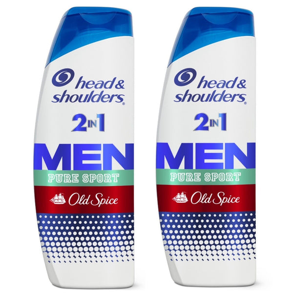 Head & Shoulders Old Spice Pure Sport Men's Anti-Dandruff 2-in-1 Shampoo and Conditioner 12.5 oz