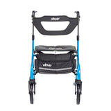 Drive Medical Nitro Sprint Rollator Walker - Tall - Blue
