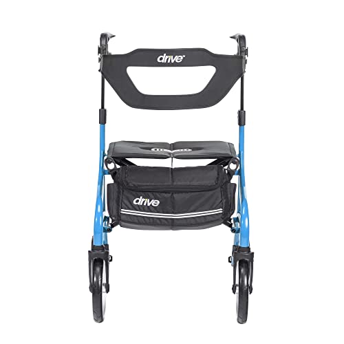 Drive Medical Nitro Sprint Rollator Walker - Tall - Blue