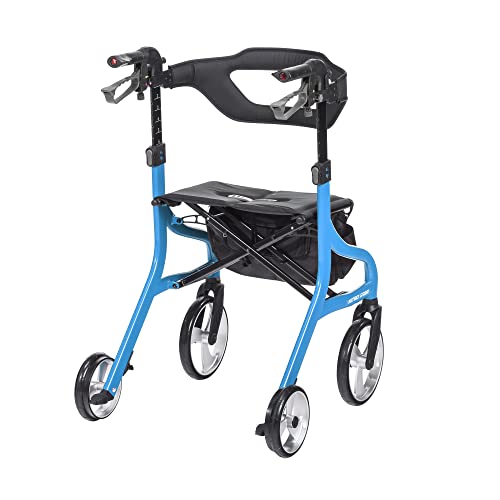 Drive Medical Nitro Sprint Rollator Walker - Tall - Blue